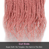 26inch Senegalese Twist Braids Hair Synthetic Braiding Hair Small Twist Crochet Braids
