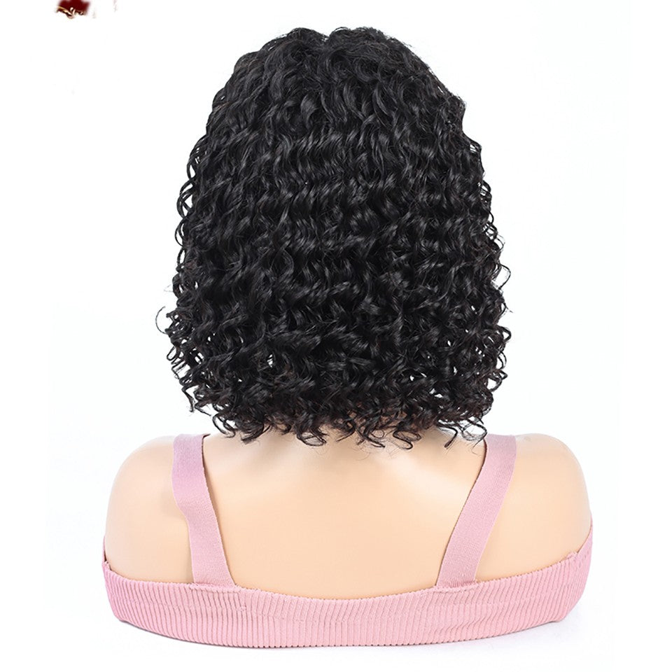 Brazilian Deep Wave Human Hair Lace Front Wig Natural Hairline