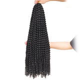 30Inch Long Passion Twist Hair Water Wave Synthetic Crochet Braids Hair Goddess Bohemian Hair for Butterfly Locs Crochet Braiding Hair