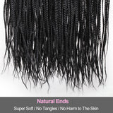 30inch Ombre Box Braids Crochet Hair Pre-looped Synthetic Braids Hair Extensions Crochet Braids Hair