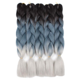 24Inch Braiding Hair Synthetic Crochet Braids Jumbo Ombre Extensions Kanekalon Braiding Hair