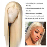 613 Straight Lace Front Human Hair Wigs 13x4x0.5 Brazilian Lace Frontal Wigs for Black Women