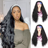24 Inch Headband Wigs Loose Wave Kinky Curly Wig Long Glueless Wigs For Women Synthetic Heat Resistant Wig