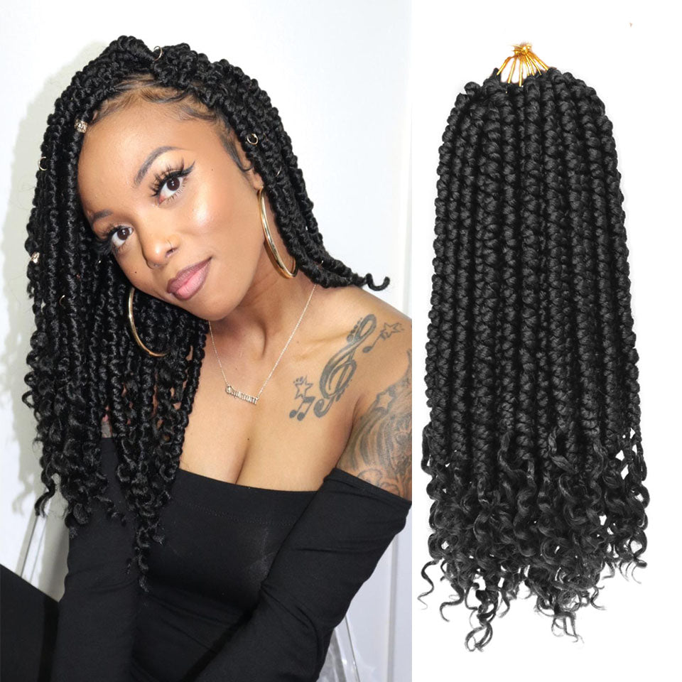 Senegalese Twist Crochet Hair Synthetic Braids 12 Small Easy Extensions  Women