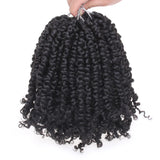 Pre-twisted Passion Twist Crochet Hair with Curly Ends Pre looped Synthetic Bohemian Crochet Braids Hair