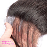 4*4 Body Wave Brazilian Human Hair Lace Closure with 3 Bundles Human Hair