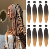 26 Inch Pre Stertched Braids Hair Yaki Texture Easy Braid Synthetic Hair Extensions For Twist Braids