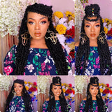 24Inch Butterfly Locs Crochet  Hair Long Butterfly Faux Locs With Curly Ends Pre-twisted Goddess Locs Crochet Braiding Hair