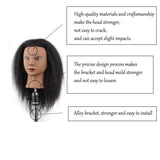 Mannequin Head Styling Hairdresser Training Styling Head Beauty Dummy Head Doll Head Natural Black
