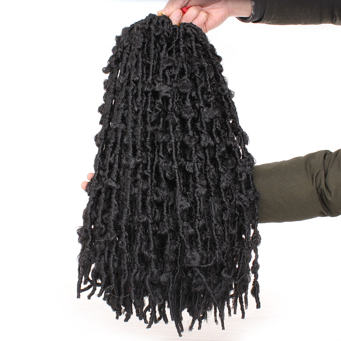 Short Faux Locs Crochet Dreadlock Extensions for and Men Pre-Looped Crochet  Twist Braiding Hair Bundles Dreadlock Hair Extensions (1B/350)