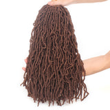 18Inch Nu Faux Locs Synthetic Crochet Braids Faux Locs Crochet Hair Curly Goddess African Braids