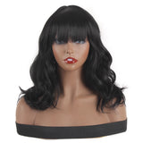 16Inch Long Curly Lace Women Loose Wigs Lace Front Synthetic Hair Wigs with Baby Hair