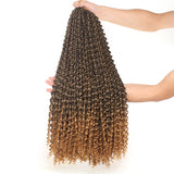 24Inch Water Wave Passion Twist Hair Crochet Braids Hair Goddess Crochet Synthetic Braided Hair Extensions