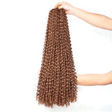 24Inch Water Wave Passion Twist Hair Crochet Braids Hair Goddess Crochet Synthetic Braided Hair Extensions