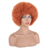 4 Inch Afro Fluffy Afro Wig Short Natural Looking Wigs Synthetic Wig Fluffy Afro Curly Hair Wig