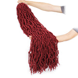 36 Inch Nu Faux Locs Crochet Braids Hair Goddess Faux Natural Soft Locs Crochet Braiding Synthetic Hair