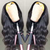 Headband Wigs Brazilian Body Wave Human Hair Wigs With Scarf Glueless Remy Headband Wigs