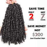 12Inch Pre-twisted Passion Twist Crochet Hair Bohemian Synthetic Braiding Hair Extensions
