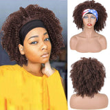 8 Inch Short Headband Wigs Synthetic Kinky Curly Headband Wigs Fluffy Soft Natural Looking