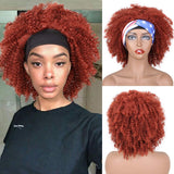 8 Inch Short Headband Wigs Synthetic Kinky Curly Headband Wigs Fluffy Soft Natural Looking