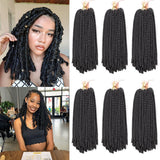 12Inch Spring Twist Crochet Hair Synthetic Fluffy Hair Twist Braiding Hair Extensions Suitable For Butterfly