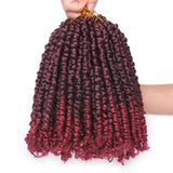 10Inch Pre-twisted Passion Twist Crochet Hair Pre-looped Synthetic Braiding Hair Extensions