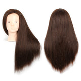 20 Inch Mannequin Head Hair Styling 60% Human Hair Training Head Manikin Cosmetology Doll Head