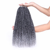 18Inch Passion Twist Crochet Hair Synthetic Braiding Hair Water Wave Crochet Braids Hair For Butterfly Locs