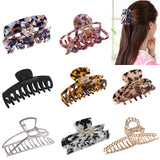 8 PCS Large Hair Clips Rectangular Claw Clips for Women Jaw Clips Hair Clamps Hairpin Grab Claw Clips