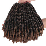 8inch Spring Twist Hair Suitable Butterfly Crochet Braids Hair Kanekalon Extension Hair