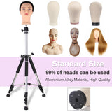 Wig Holder Sturdy Wig Stand Adjustable Tripod Model Head Stand With Travel Bag Strap Non-slip Base